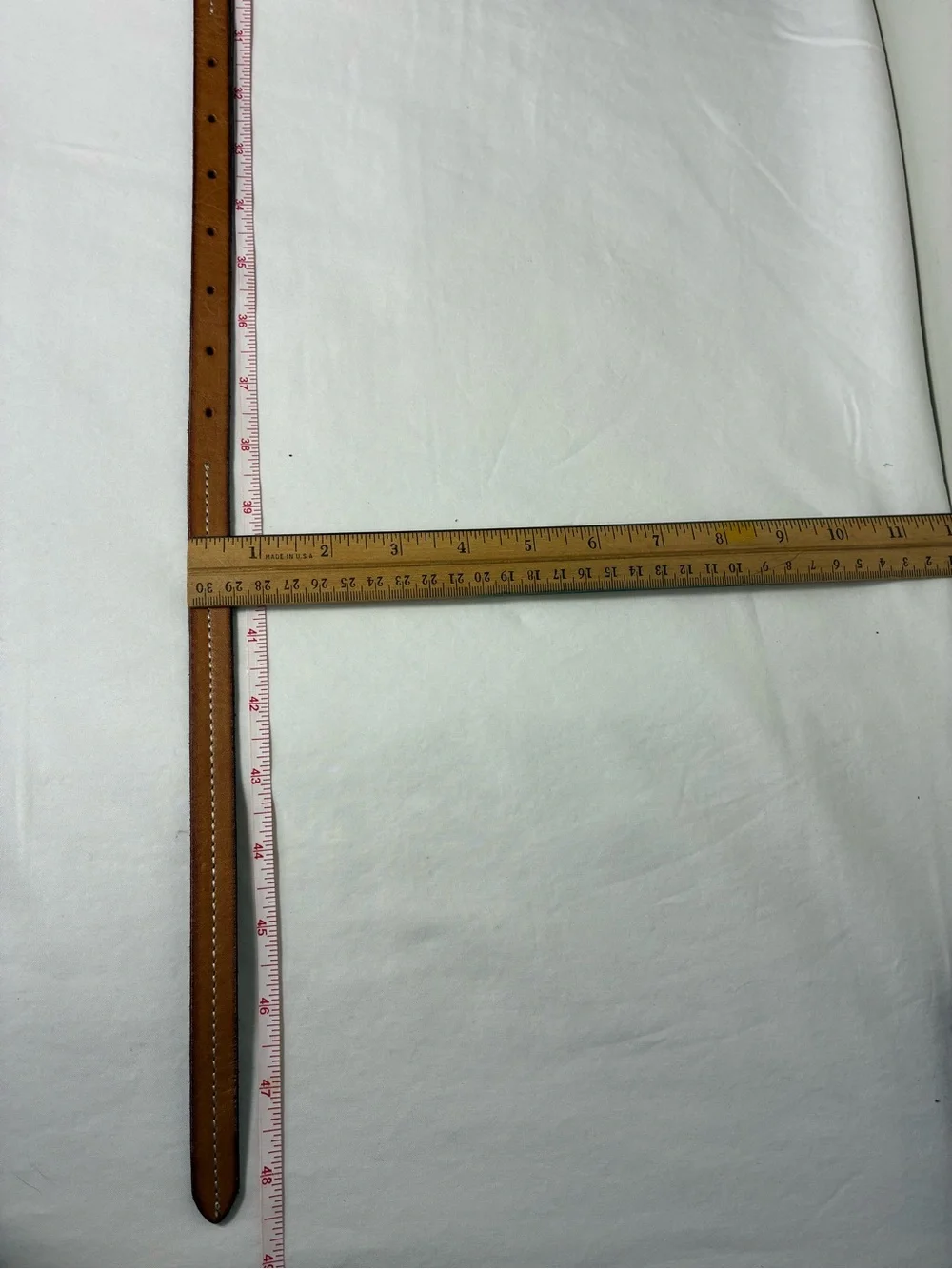 GAP Womens belt Tan Cow Leather Belt with Silver Buckle stitching minimalist